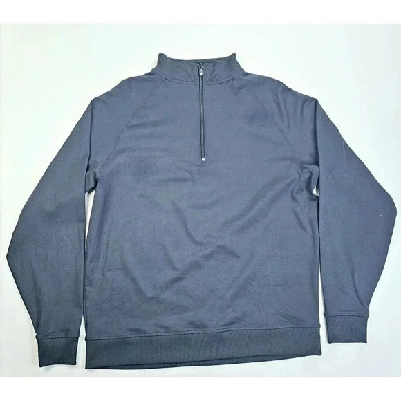 Footjoy Size Large Mens Pullover 1/4 Zip Long Sleeve Turtleneck Embroidered Logo - Picture 1 of 12
